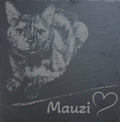 Personalisierte Schieferplatte (25 x 25 cm) – Dein Wunschmotiv nach Maß