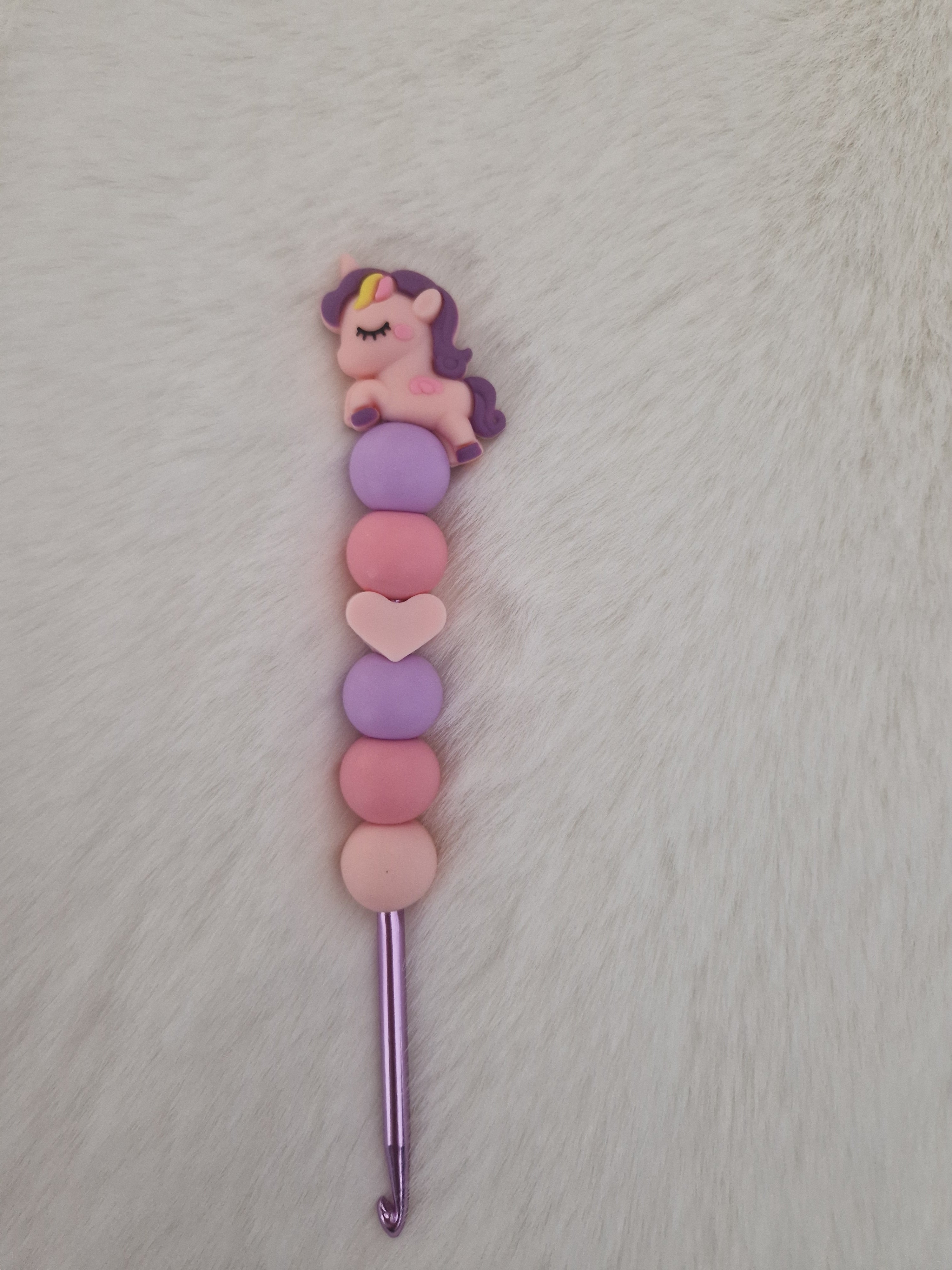 🧶 Design-Häkelnadel 4,5mm „Einhorn“ – Ergonomisch & Gut gelaunt