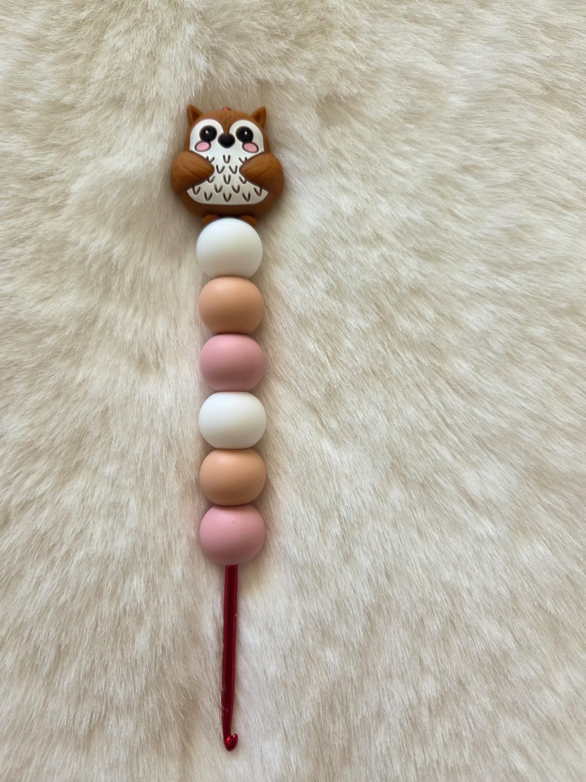 🧶 Ergonomische Schmuck-Häkelnadeln 3,0mm (Eule) Häkeln mit Stil & Komfort