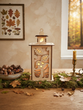 Zauberhafte Holzlaterne „Pilzzauber“ mit LED-Kerze